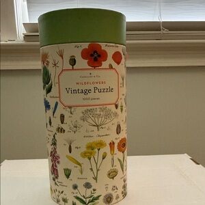 Cavallini & Co. Wildflowers Vintage Puzzle - Green